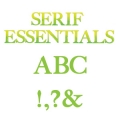 Sizzix Bigz Stanzschablone Alphabet Set Serif Essentials