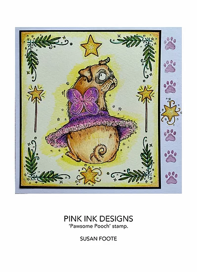 Bild 4 von Pink Ink Designs - Stempel  Pawsome Pooch - Weihnachten Hunde