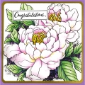 Bild 5 von Stampendous Cling Stamps Gummistempel - Peony Pair - Pfingstrose