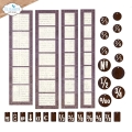 Bild 2 von Elizabeth Crafts Design Metallschablone PLANNER ESSENTIALS Postage Stamps Strips
