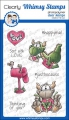 Whimsy Stamps Clear Stamps - Dudley's Mailed with Love - Drache