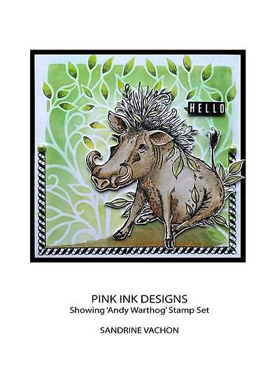 Bild 11 von Pink Ink Designs - Stempel Andy Warthog - Wildschwein