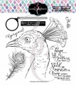 Colorado Craft Company Clear Stamps - Big & Bold~Hope Sings Peacock