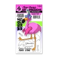 Art Impressions Clearstamps Flamingo Wiggle Wobble