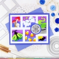 Bild 10 von Waffle Flower Postage Collage Blocks Die-Set - Briefmarken-Stanzset