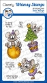 Whimsy Stamps Clear Stamps  - Deck the Halls Mice - Weihnachten Maus