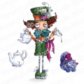 Gummistempel Stamping Bella Cling Stamp ODDBALL MAD HATTER RUBBER STAMP