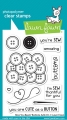 Lawn Fawn Clear Stamps  - how you bean? buttons add-on