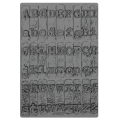 Bild 2 von Sizzix 3-D Texture Fades Embossing Folder  by Tim  Holtz - Prägefolder - Typewriter Large/A5