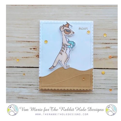Bild 7 von The Rabbit Hole Designs Clear Stamps  - Caffeinated - Meerkat - Erdmännchen