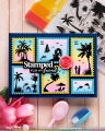 Bild 2 von Waffle Flower Postage Collage Tropical Sunset Stamp Set - Stempel-Set