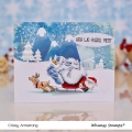 Bild 2 von Whimsy Stamps Clear Stamps - Yeti for Christmas