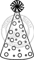 Bild 2 von StempelBar Ministempel - Partyhütchen  / (Stempel) Halmakegel - montiert