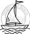 Bild 2 von StempelBar Ministempel - Boot  / (Stempel) Halmakegel - montiert